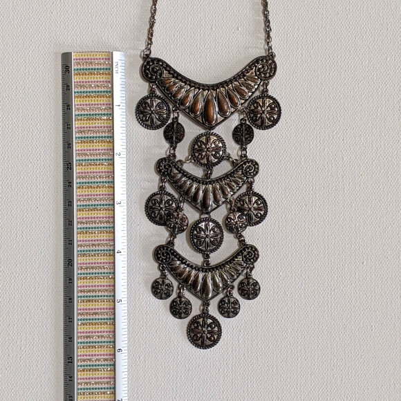 Boho Coin Statement Necklace - Picture 4 of 4